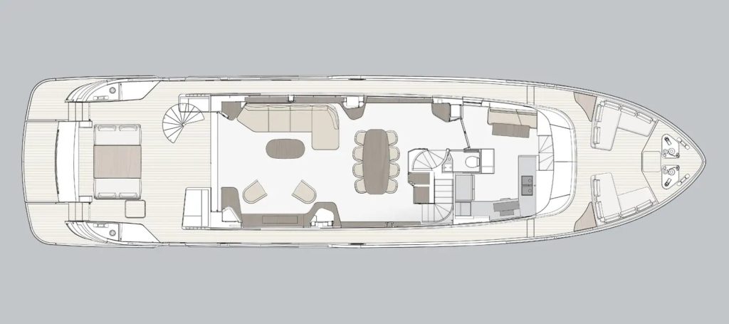 Azimut Magellano 25M — Main deck