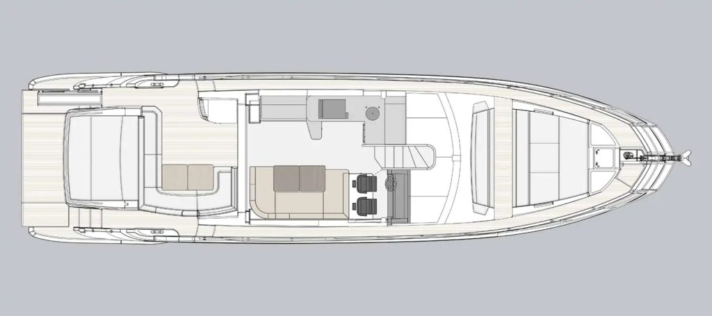 Azimut S6 — Main deck