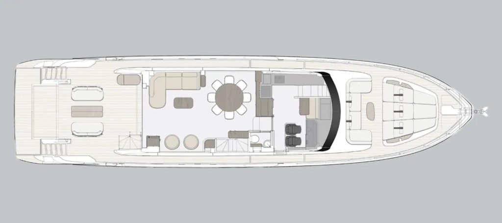 Azimut Fly 82 — Main deck with Deck2Deck