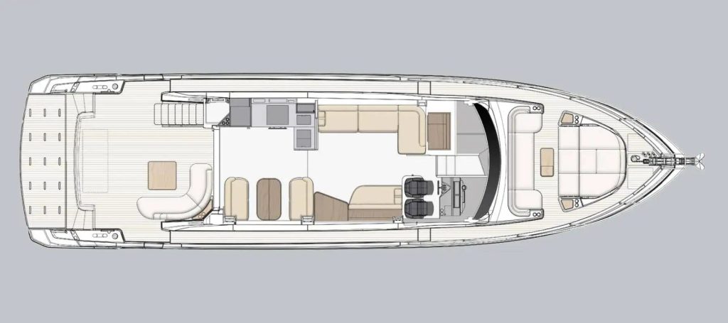 Azimut Fly 62 — Main deck – Terrace Cockpit