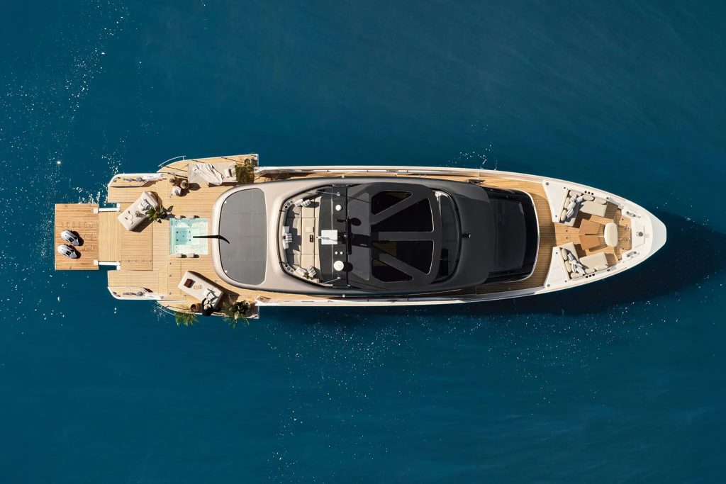 Azimut Seadeck 9 from above