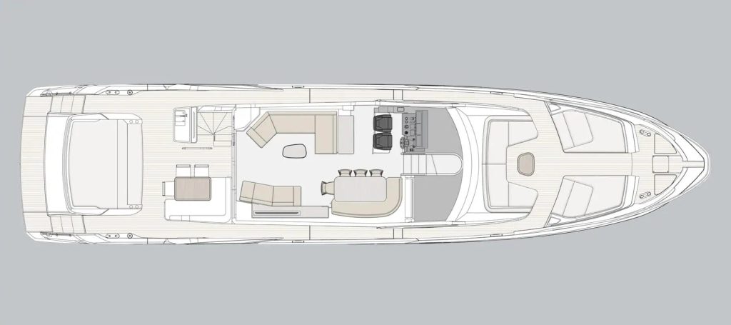Azimut S8 — Main deck