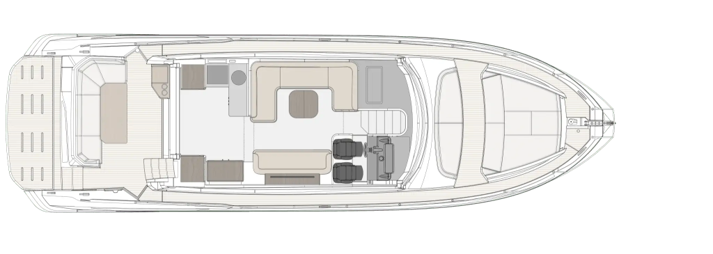 Azimut Fly 53 — Main deck