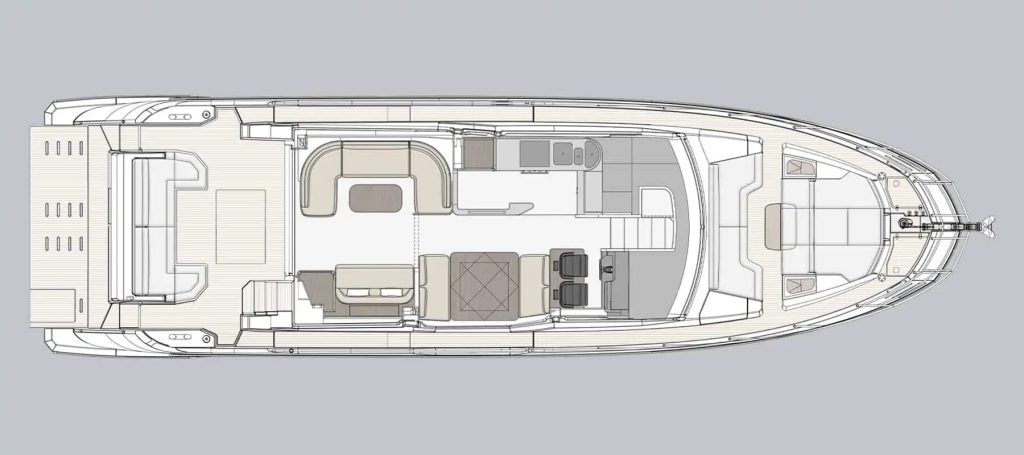 Azimut Fly 60 — Main deck