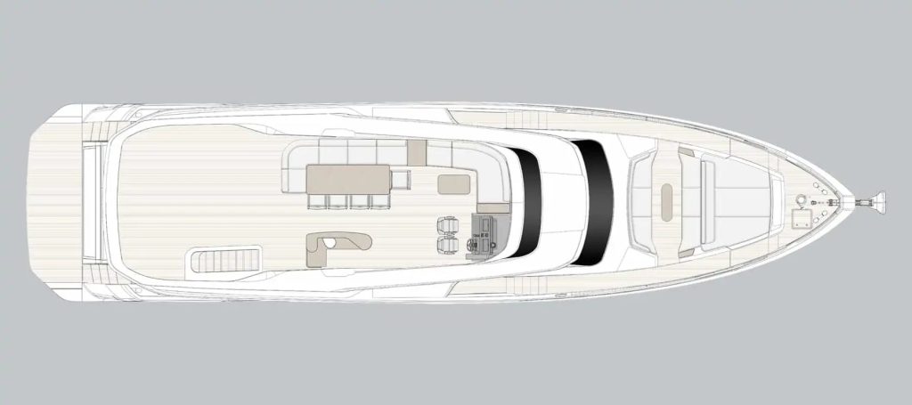 Azimut Grande 26M — Achille Salvagni interiors — Flybridge