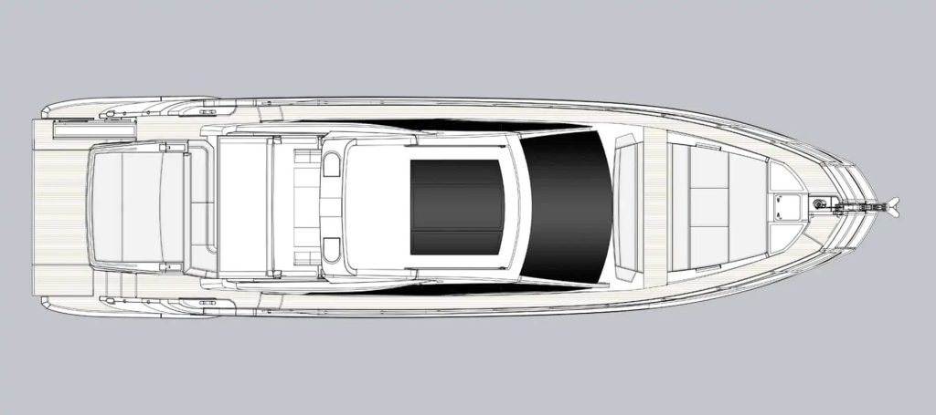 Azimut S6 — Upper deck