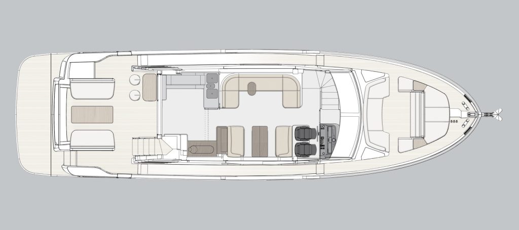Azimut Magellano 60 — Main deck