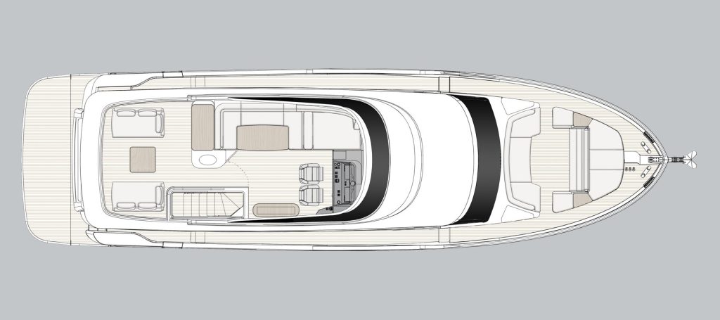 Azimut Magellano 60 — Upper deck