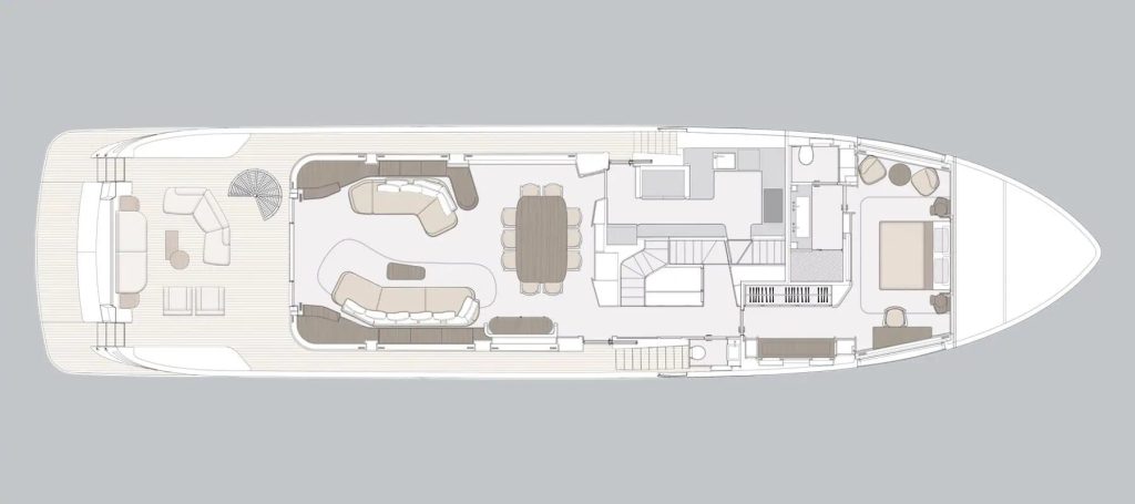 Azimut Magellano 30M — Main deck