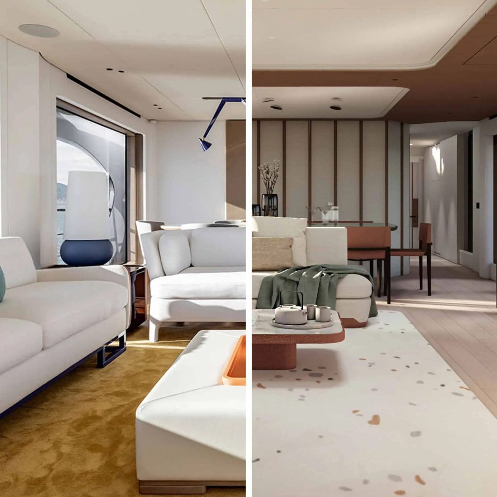 Azimut Grande 26M — Two interiors to choose from