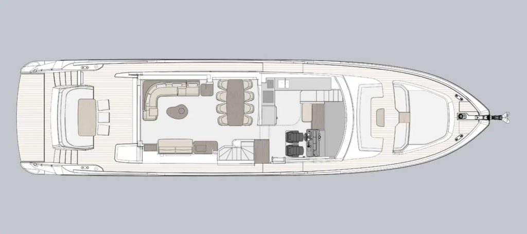 Azimut Fly 78 — Main deck
