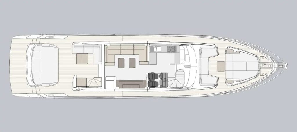 Azimut S7 — Main deck