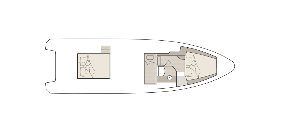 Saxdor 400 GTC — Lower deck