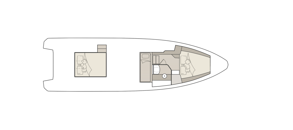 Saxdor 400 GTO — Lower deck