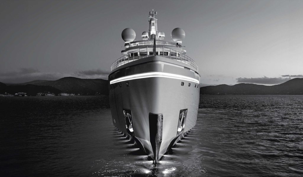 Benetti superyacht representing hybrid engineering and sustainability