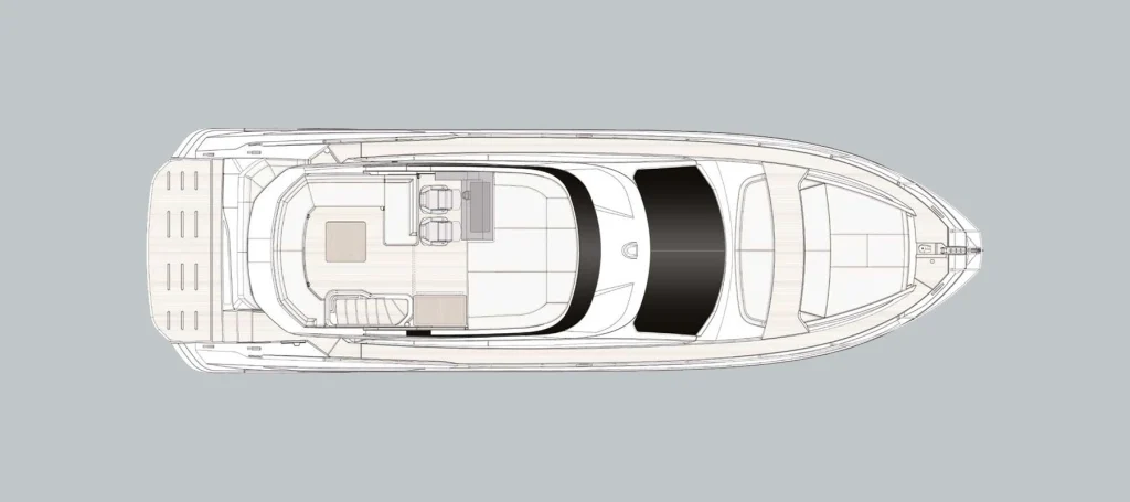Azimut Fly 58 — Flybridge plan