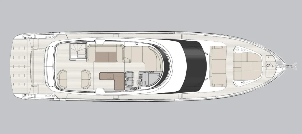 Azimut Fly 70 — Flybridge plan