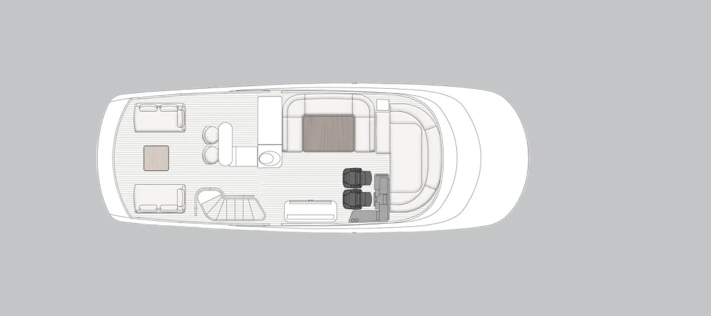 Azimut Magellano 66 — Flybridge plan