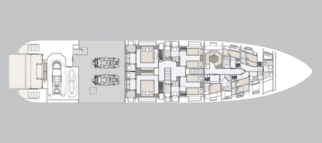 Published reference plan — Lower deck