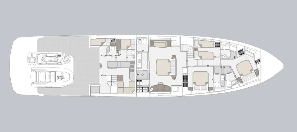 Published reference plan — Lower deck