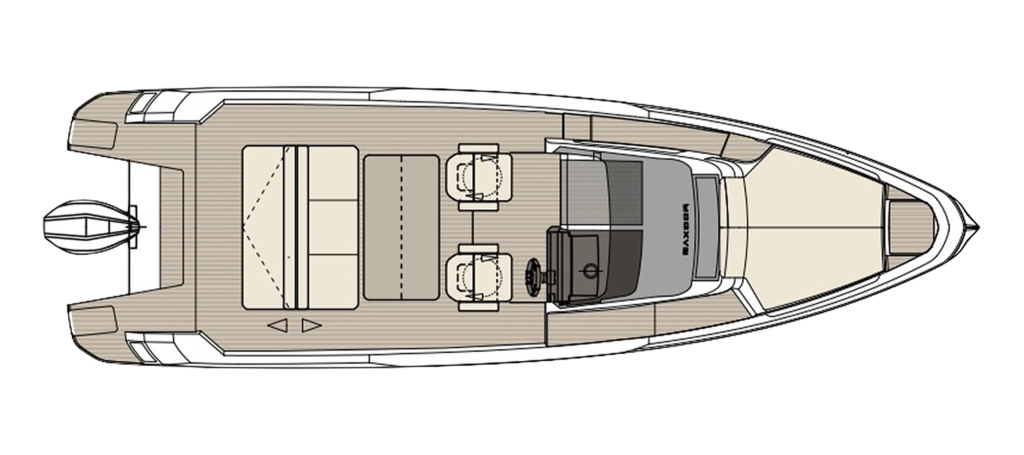 Saxdor 270 GTO — Standard layout plan