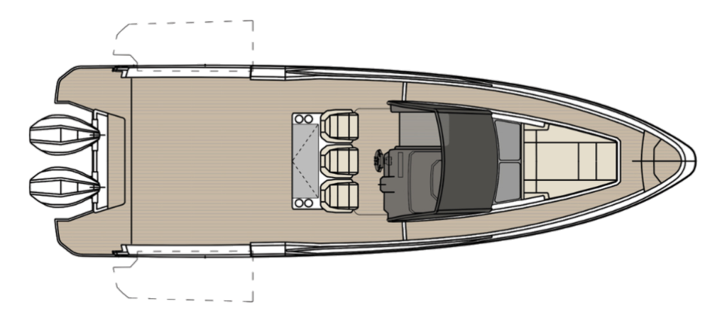 Saxdor 320 GTO — Main deck plan